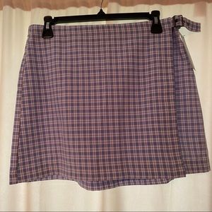 NWT Wild Fable Plaid Belted Mini Skirt
